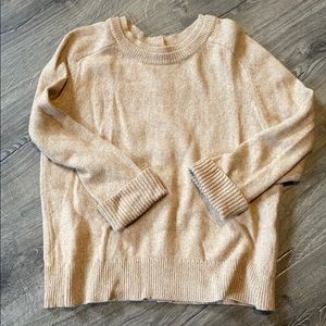 Lands End back button down sweater